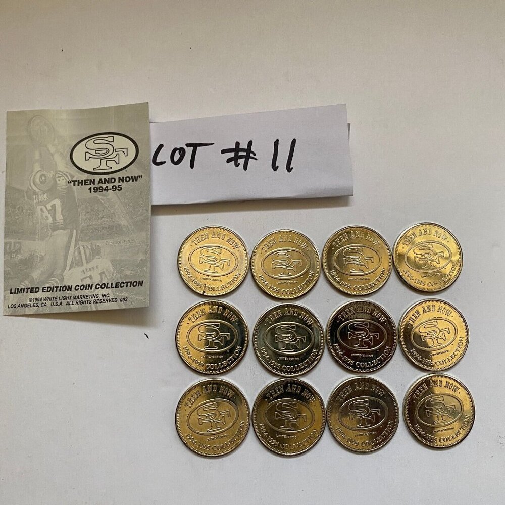 San Francisco 49ers then and now 1994-95 collectable coins 12 of 20 Lot #11